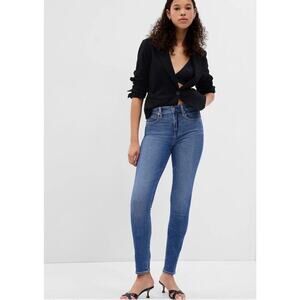 Gap Jeans Size 30Women's Gap 1969 True Skinny Super High Rise Jeans Stretch Blue
